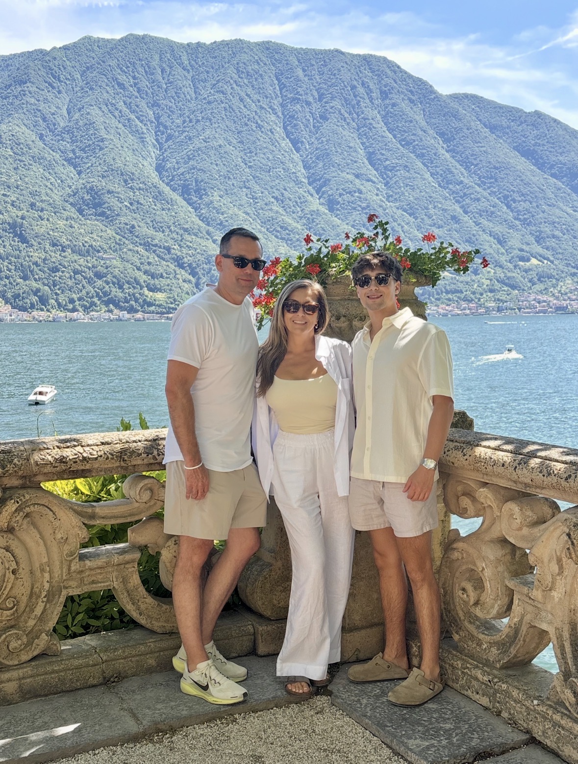 Vladina Greene with her husband and son
